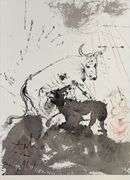 Highly Collectible and Rare Salvador Dali Original Lithograph from the 'Biblia Sacra' Suite