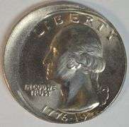 Very Scarce 1976 Bicentennial 20% off-center Washington Quarter error. Gem BU