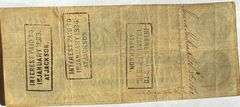 $100 CSA Watermark Note April 6 1862 Note