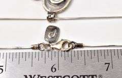 Flowery Heart Pendant Necklace in Sterling Silver