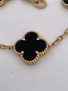 CERTIFIED BRAND NEW 18K YELLOW GOLD CLOVER LEAF BRACELET