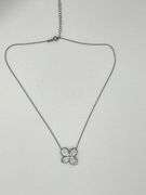 925 Black Rhodium Sterling Silver Fiore Pendant Necklace