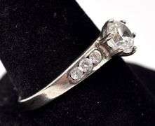 CZ Gemstone Ring in Sterling Silver