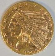 Choice BU MS63+ 1909-D $5 Indian Gold Piece. Super nice