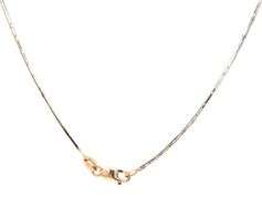 Smooth Feeling 14K WG Snake Style Necklace