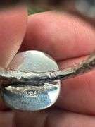 Sterling Silver 925 One of a Kind Dichroic Glass Ring Size 7