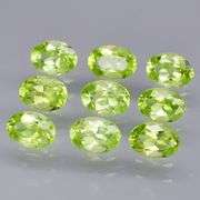 Dazzling 7.59ct untreated apple green Peridot set!