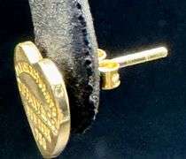 18K Tiffany & Co Yellow Gold Heart Earring