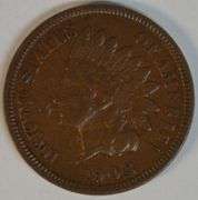 Key date 1908-S Indian Head Cent in VF/XF