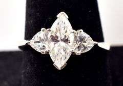 CZ Gemstone Ring in Sterling Silver