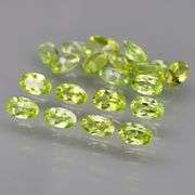 Oval cut! Untreated! Matched! 5.25ct Peridot set!