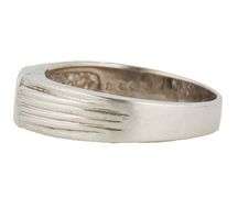 Gents 0.25ct Princess Cut Diamond Bezel Set Solitaire Band Ring in 14K