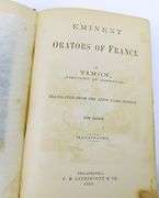 1880 Eminent Orators of France Antique Book