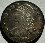 Two Tone 1834 Bust Half