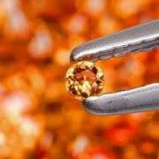 Superb 3.57ct diamond cut Songean Sapphire set