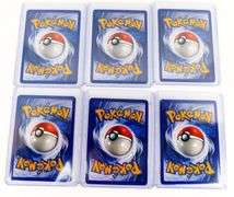 6 Pokémon 1999 1st Edition Cards