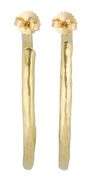 Ippolita Classico Medium Hammered Hoop Earrings in 18K