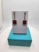 Ruby & Diamond Dangle Earrings