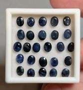 Deep blue and heavy! Full 12.01 carat set of Sapphires!