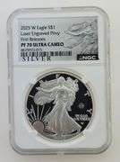 2025 W Silver Eagle / Laser Engraved Privy, NGC PF70 Ultra Cameo