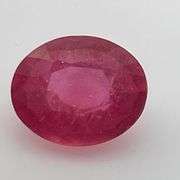 CERTIFIED NATURAL RUBY 3.31 CARAT OVAL SHAPED.