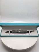 New! +10 ctw all natural diamond  weaved on fabric bracelet