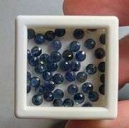 Glistening 7.51ct deep blue Sapphire set