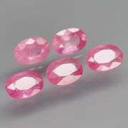 Real! Collectors 4.61ct 5 piece pink Sapphire set!