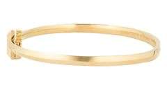 Tiffany & Co. 0.92ctw Diamond T1 Narrow Hinged Bangle Bracelet in 18K