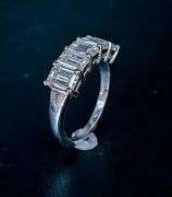 Stunning 5.07 Ct VVs1 White D-E Fire Moissanite Ring