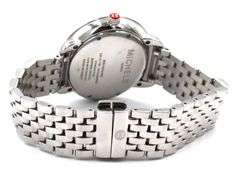 Michele Serein black mother of pearl diamond dial quartz 34mm watch