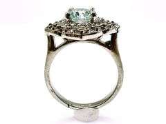 Sparkling 2.75 Ct White Ice Blue Simulated Diamond Ring