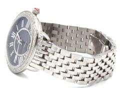 Michele Serein black mother of pearl diamond dial quartz 34mm watch