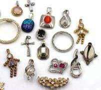 Vintage 925 sterling silver group lot of charms pendants