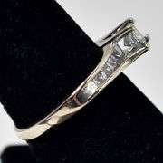 Elegant 14K White Gold Diamond Ring