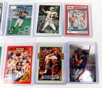 10 NFL QB Football Cards, All Greats