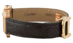 Cartier Tank Americaine 2503, 19 X 28mm, Silver Dial, 18K Rose Gold Ladies Watch