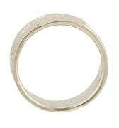 Gents 9.0MM Textured Wedding Band Ring in 18K