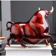 Colorful Copper Bull Handcrafted Metal Bull