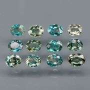 Absolutely fantastic! Heavy 4.06ct set of Parti colored Australian Sapphires