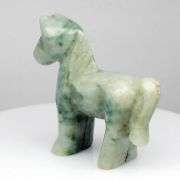 Outstanding 168.15ct mossy Jadite Jade horse carving!