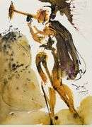 Highly Collectible and Rare Salvador Dali Original Lithograph from the 'Biblia Sacra' Suite