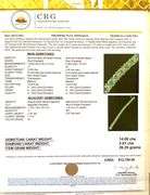 Dazzling Brand New European 14.00CTW Emerald-Cut Emerald & 3.01CTW Diamond Bracelet in Gold Plated S