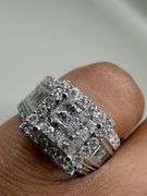 14K White Gold Princess Cut Diamond Ring