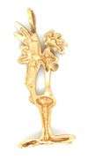 Fun 14K YG Roadrunner Pendant