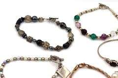 Group lot of Vintage 925 sterling silver bracelets