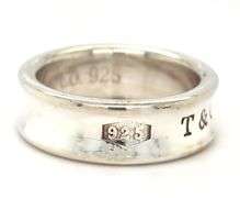 Tiffany & Co 1837 band in sterling silver
