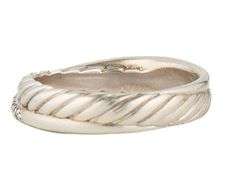 David Yurman 0.15ctw Diamond Crossover Band Ring in Sterling