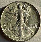 1942 BU Walking Liberty HalF