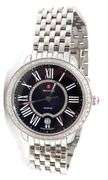 Michele Serein black mother of pearl diamond dial quartz 34mm watch